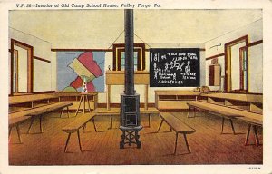 Interior of Old Camp School House Valley Forge, Pennsylvania PA  