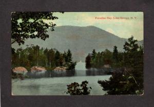 NY Paradise Bay LAKE GEORGE NEW YORK Postcard Adirondack