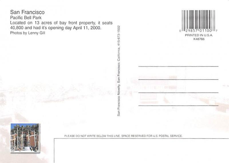 Pacific Bell Park - San Francisco, California