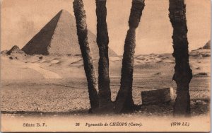 Egypt Cairo Pyramids, Giza Pyramid Complex Vintage Postcard C159