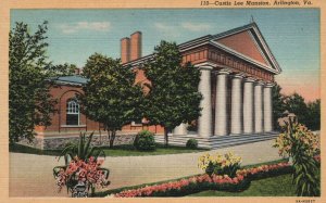 Vintage Postcard 1930's Custis Lee Mansion Arlington Virginia VA