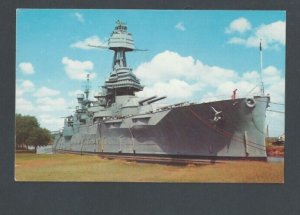 Post Card Battle ship Texas Veteran Of 2 Wars Transferred To The State Of Texas-