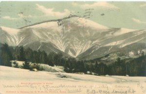 New Hampshire Mount Washington in Winter 1906 Postcard Used