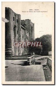 Niort Old Postcard Castle Dungeon counts of Poitiers