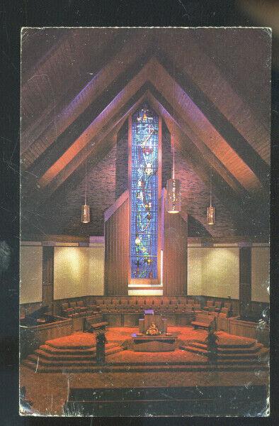 SEDALIA MISSOURI FIRST BAPTIST CHURCH INTERIOR CHAPEL MO. VINTAGE POSTCARD