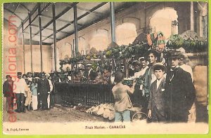 ah0256 - Venezuela - VINTAGE POSTCARD - Caracas - Fruit Market