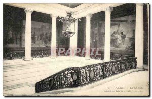 Paris - 5 - Sorbonne - Detail Grand Staircase - Old Postcard