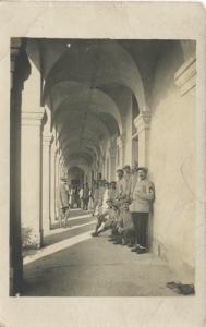 Portrait Of Soldiers Military Cadets Unknown Location Real Photo Postcard D8