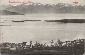 Romsdalsfjeldene seet fra Molde Norge Norway M & Co #56 Postcard G90