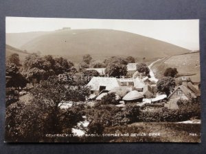 Sussex: Saddlescombe Farm & Devil's Dyke showing Hay Stacks - Old RP Postcard