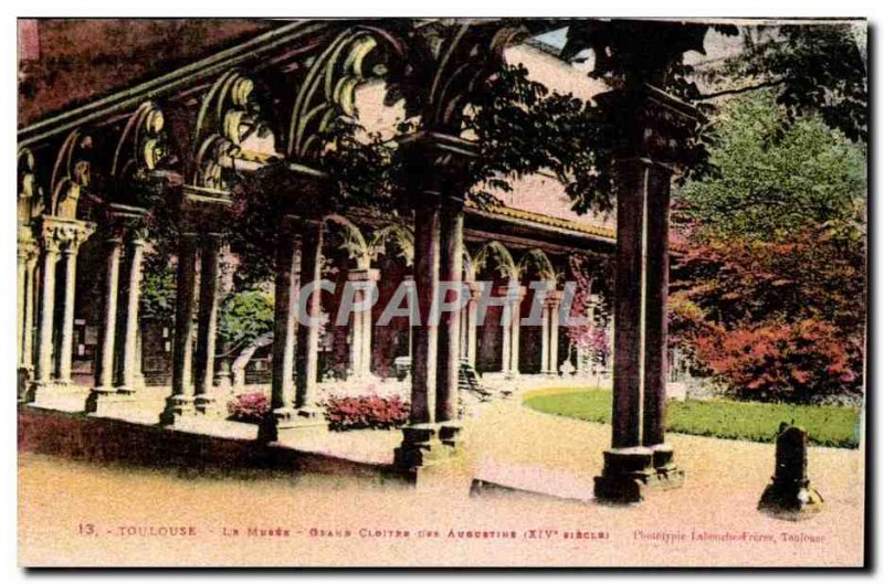 Toulouse Old Postcard The museum Grand cloister of the Augustinians (14th)