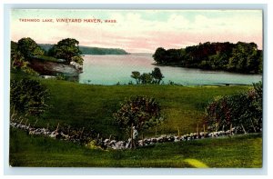 1908 Tashmoo Lake View in Martha's Vineyard Haven, Massachusetts MA Postcard 