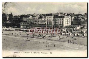 Old Postcard Dinard Casino and Hotek Terrasses