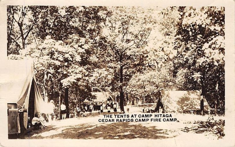 Tents at Camp Hitaga Cedar Rapids Camp Fire Camp Unused 