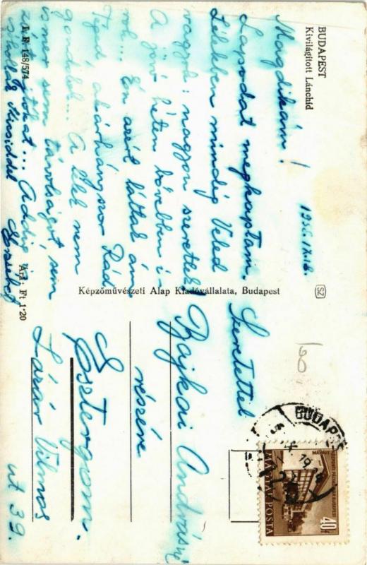 CPA Budapest- Lanchid HUNGARY (835539)