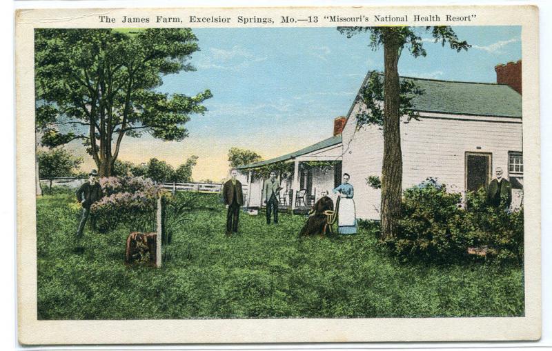 Jesse James Farm Excelsior Springs Missouri 1920s postcard United