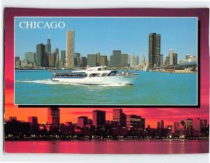 Postcard Chicago City on the Lake Chicago Illinois USA