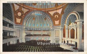 Interior of the Christian Science Church - Boston, Massachusetts MA  