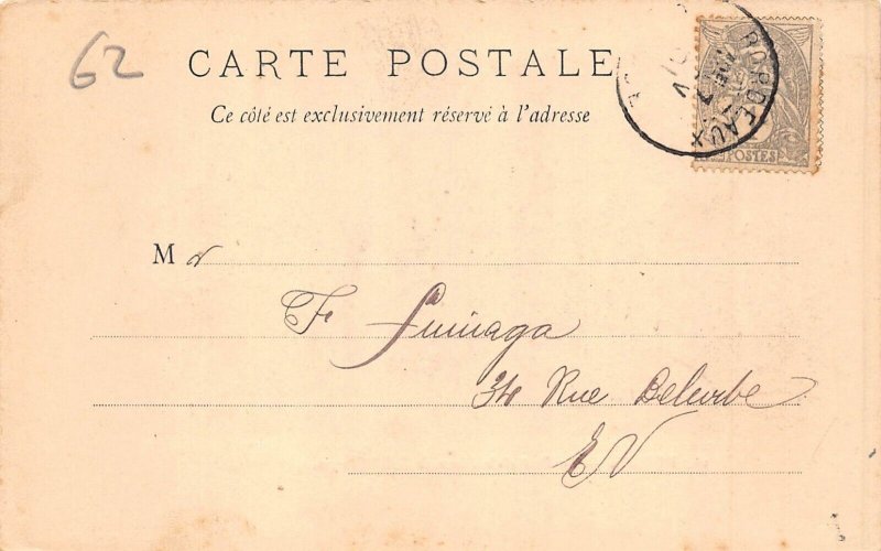 France 1901 Royan Port et Phare Saint Georges Lighthouse vintage postcard