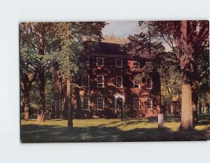 Postcard Massachusetts Hall Harvard University Cambridge Massachusetts