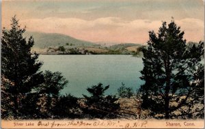 View of Silver Lake, Sharon CT Undivided Back c1907 Vintage Postcard V47