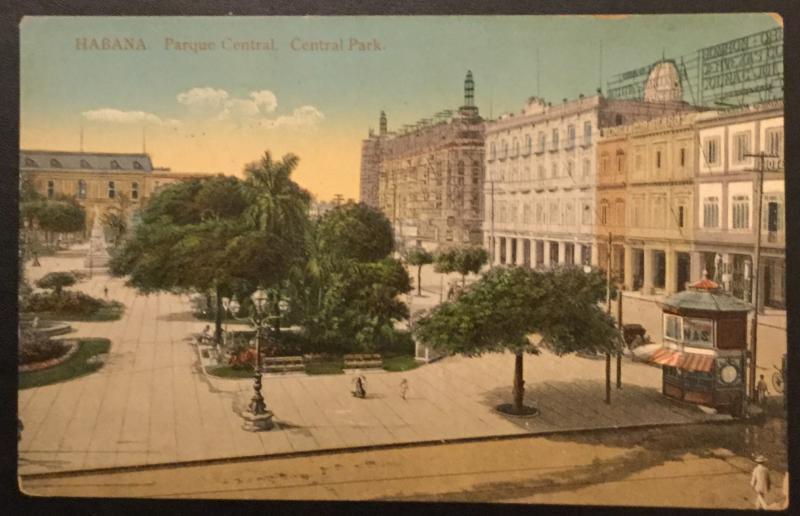 Postcard Unused Central Park Havana Cuba No 106 LB