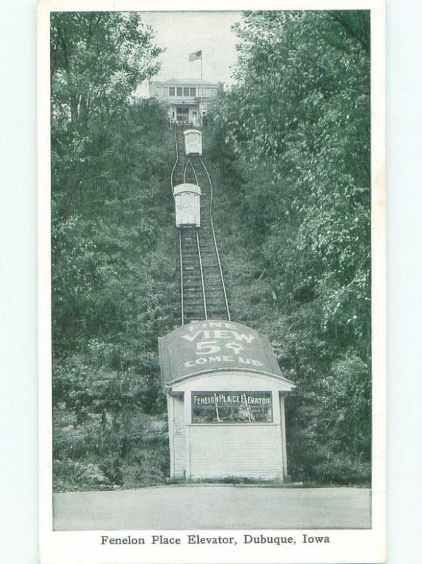 D-back SCENIC VIEW FOR FIVE CENTS ON FENELON PLACE ELEVATOR Dubuque IA E8468-12