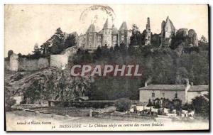 Old Postcard Bressuire Chateau edified at the center of feudal ruins