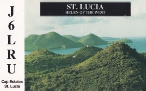 Cap Estates St Lucia Amateur Radio QSL Postcard Type Card