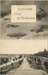 PC CPA AVIATION, ISSY LES MOULINEAUX, Vintage Postcard (b24596)