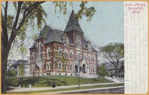 Springfield, MASS., Public Library - Undivided, 1906