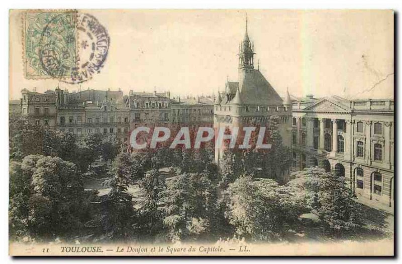 CARTE Postal Toulouse Old Dungeon and the Square of the Capitol