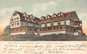 Christmas Cove Maine New Holly Inn Vintage Postcard AA25175