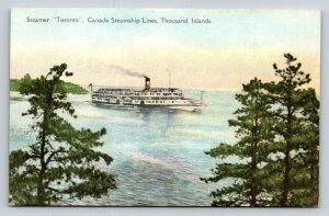 Steamer Toronto  Canada Steamship Lines  Thousand Islands   Postcard