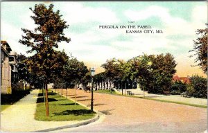 Postcard ROAD SCENE Kansas City Missouri MO AK1005