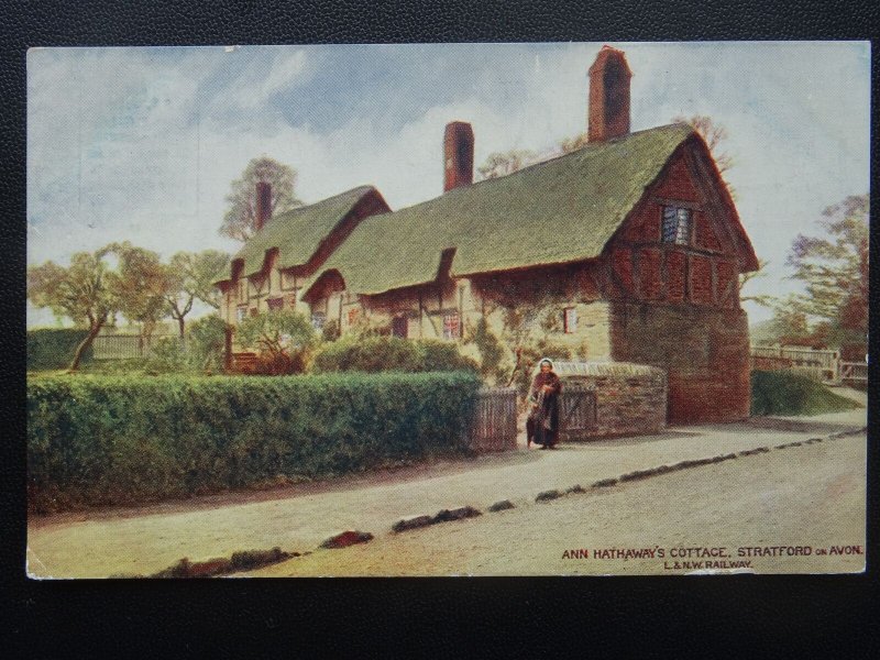 Official London & North Western Railway ANN HATHAWAYS COTTAGE - Old Postcard