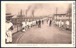 Signal Corps Men w/Flags @ MÃ¼rwik Naval Academy used c1917