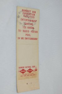 Doric Mission Inn Motel Restaurant Mission Hills CA 20 Strike Matchbook Cover