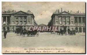 Paris - 8 - The Rue Royale and the Madeleine - Old Postcard