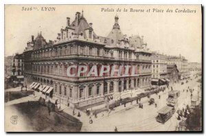 Postcard Old Lyon Palais de la Bourse and Place des Cordeliers