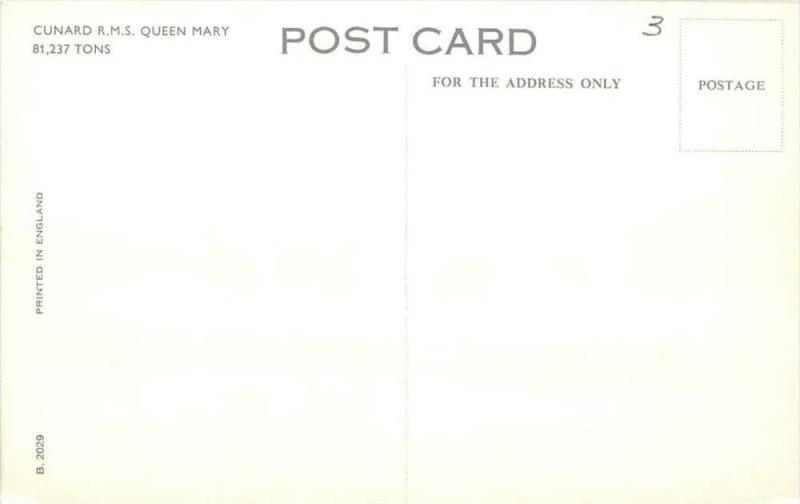 R.M.S. Queen Mary, Cunard Line  New York harbor