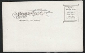Boat Club, New Brunswick, New Jersey, Very Early Postcard, Unused