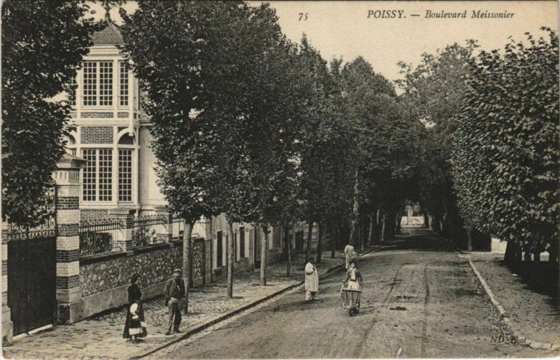 CPA POISSY Boulevard Meissonier (806404)