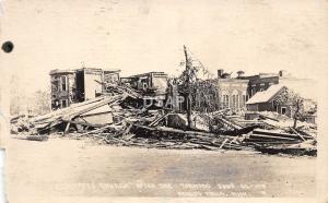 C86/ Fergus Falls Minnesota RPPC Postcard '19 Church Ruins Tornado Disaster 2
