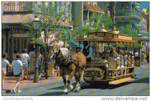 Trolley Ride Down Main Street Walt Disney World Orlando Florida