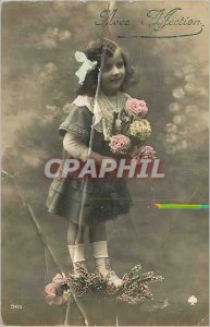 Old Postcard With Affection