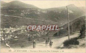 'Old Postcard Panorama and Le Mont Dore Road Tour d''Auvergne'