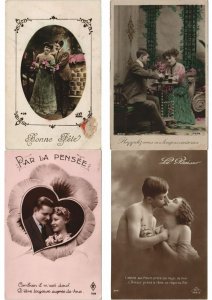 COUPLES ROMANTIC GLAMOUR 1000 REAL PHOTO Vintage Postcards (Part 1.) (L2959)