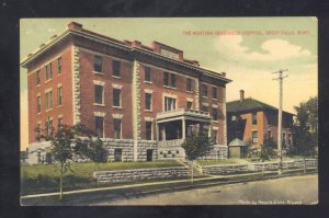 GREAT FALLS MONTANA THE MONTANA DEACONESS HOSPITAL VINTAGE POSTCARD