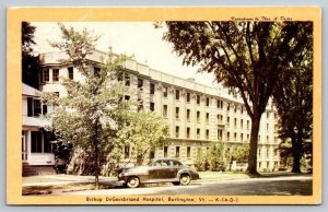 Vintage Vermont Postcard -  Bishop DeGoesbriand Hospital  Burlington  1950